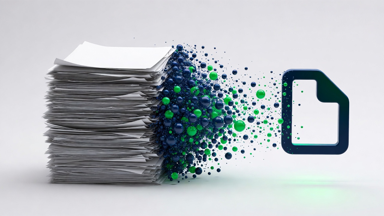 Dematerializzazione documentale con AI, passaggio dalla carta all'archivio digitale intelligente