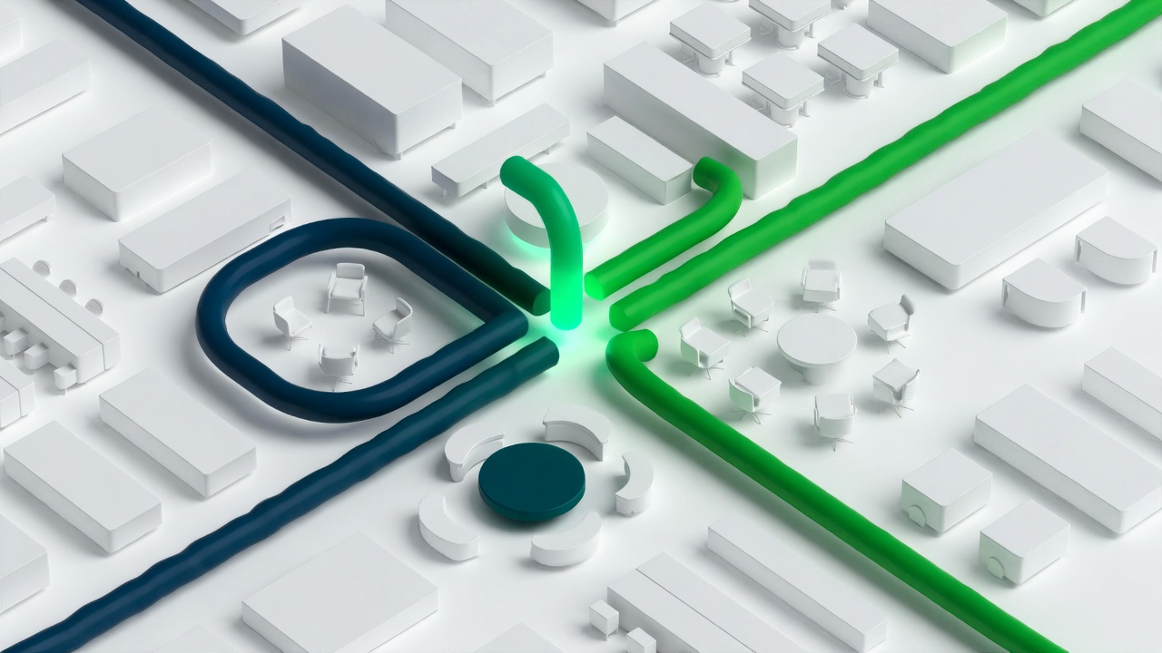 Digitalizzazione PMI con intelligenza artificiale, piccolo team d'ufficio italiano al lavoro su processi digitalizzati