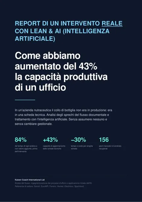 Copertina del report Kaizen Coach